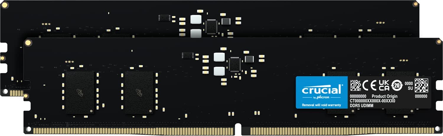 Crucial 16GB Kit DDR5-4800 (2x8GB) UDIMM CL40 (16Gbit) operatīvā atmiņa