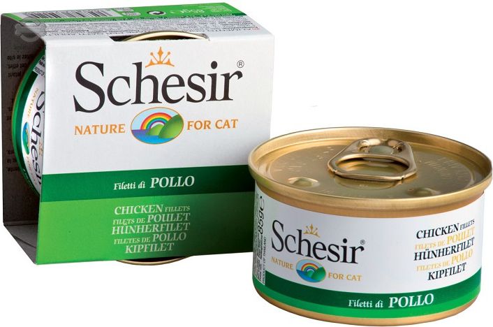 Schesir SCHESIR KOT 85g pusz.KURA FILET galaretka 64061 (8005852750129) kaķu barība