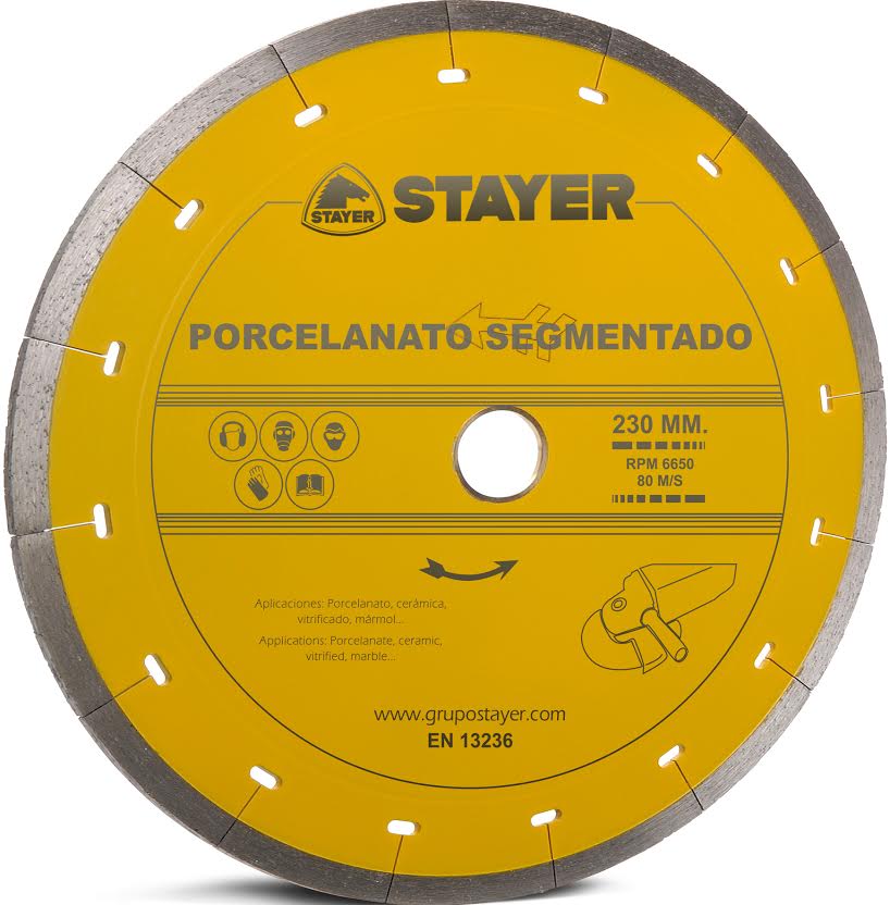 Stayer Tarcza diamentowa 180x22,2/25,4mm PORCELANTO SEGMENT - STA-D180PS STA-D180PS (8427648702912)