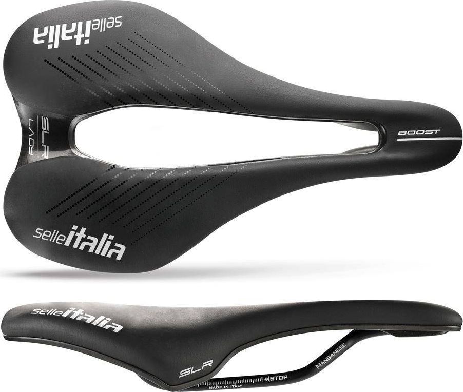 Selle Italia Siodlo SELLE ITALIA SLR BOOST LADY SUPERFLOW L TM (id match - L3) manganese tube 7, fibra-tek, czarne 8201729 (8030282523791)