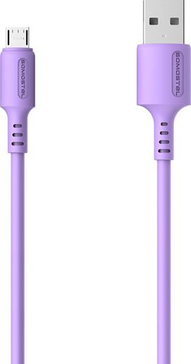 Kabel USB Somostel USB-A - microUSB 1.2 m Fioletowy (SMS-BP06 USB - micro USB Fioletowy) SMS-BP06 USB - micro USB Fioletowy (5902012968901) USB kabelis