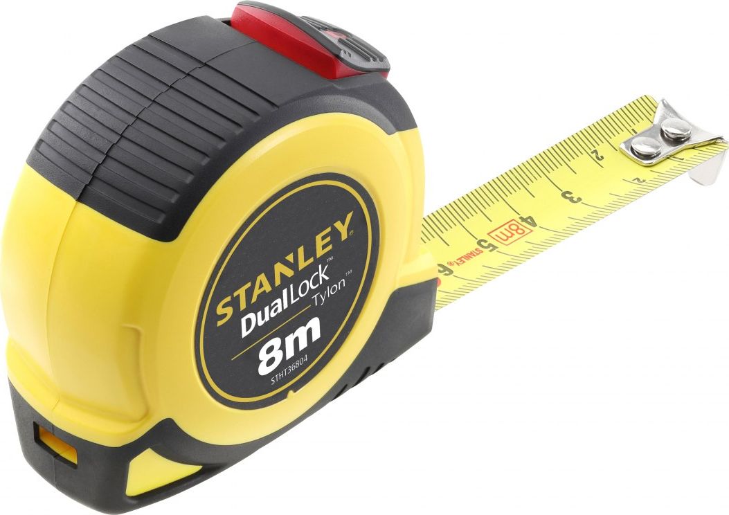 Stanley Tasma miernicza 8m x 25mm TYLON DUAL LOCK,sztyw.1.75m