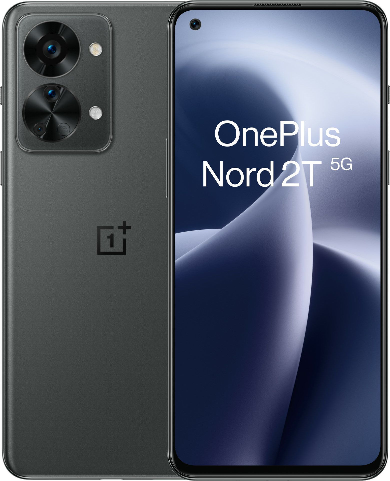 OnePlus Nord 2T Gray Shadow, 6.43 ", AMOLED, 1080 x 2400, MediaTek Dimensity 1300, Internal RAM 8 GB, 128 GB, Dual SIM, Nano-SIM, 5G, 4G, Ma Mobilais Telefons