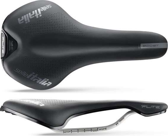 Selle Italia Siodlo SELLE ITALIA FLITE BOOST S (id match - S1) TI 316 Tube 7, fibra-tek, czarne (NEW) 7122416 (8030282517592)