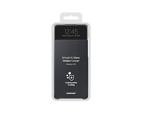Samsung EF-EA725 Smart S View Wallet für Galaxy A72 schwarz