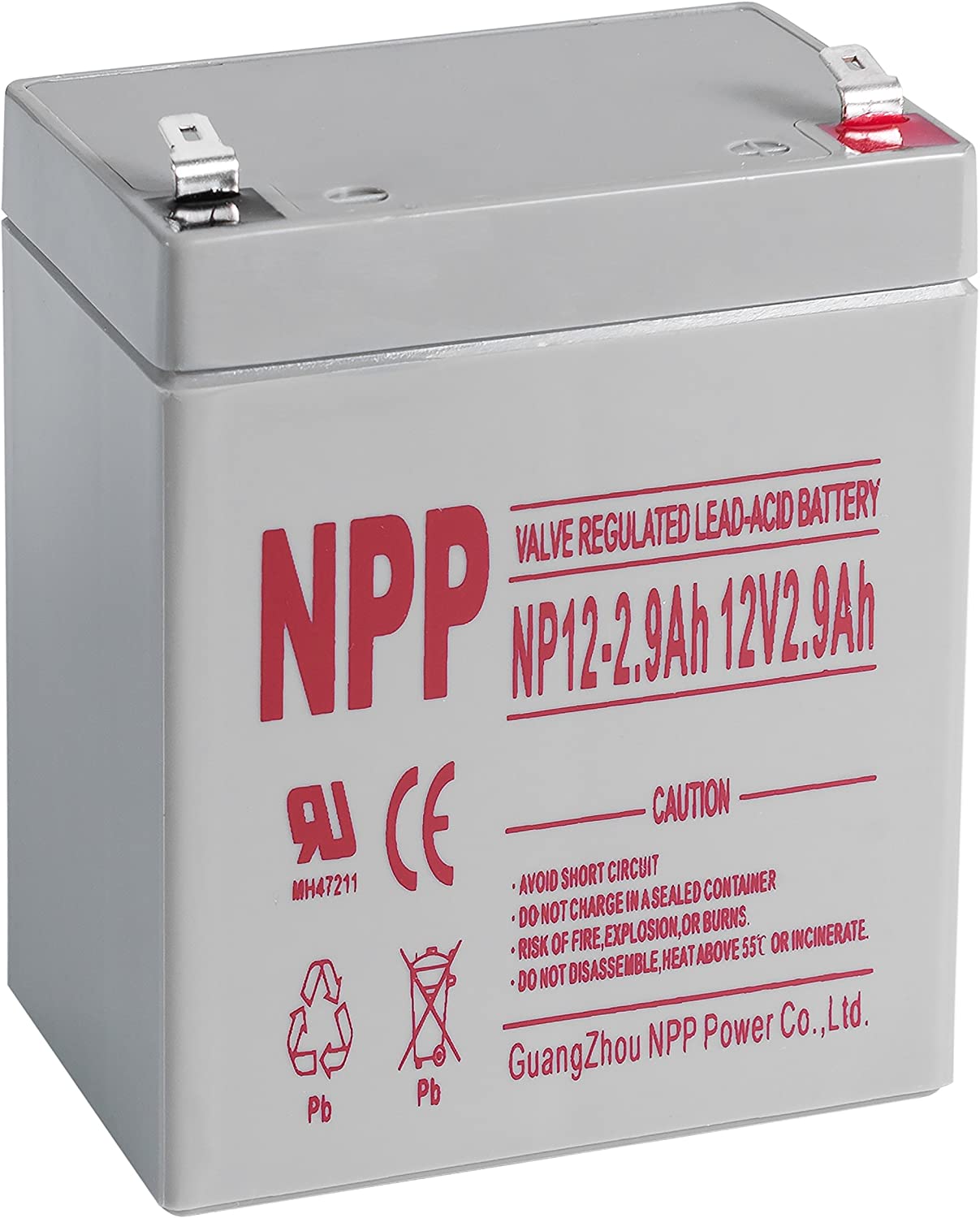 Akumulators 12V 2.9Ah T1(F1) Pb AGM NPP UPS aksesuāri