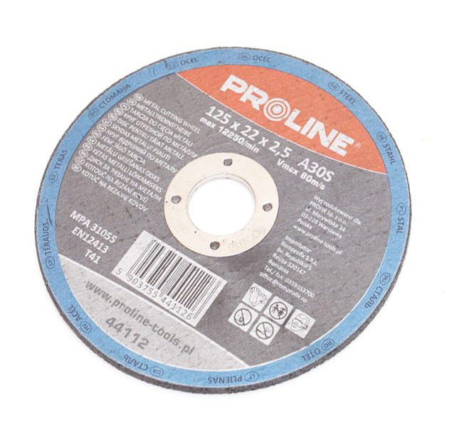 Griezejdisks Proline 125x2.5x22mm metalam 5441126 (5903755441126)