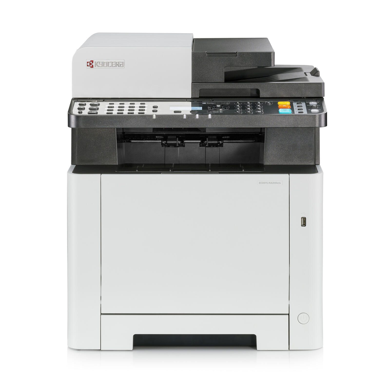 Kyocera ECOSYS MA2100cfx Laser-Multifunktionsgerat (A4, 4in1, Drucker, Scanner, Kopierer, Fax, USB, LAN) printeris
