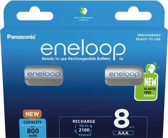 Panasonic Eneloop AAA 800 mAh 8 szt Baterija