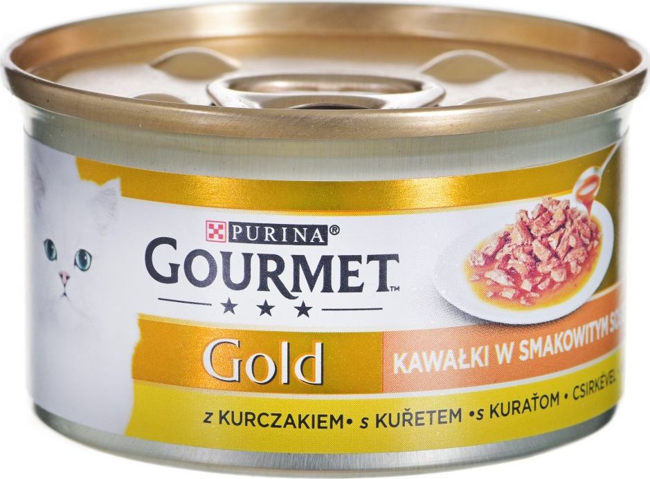 Gourmet GOURMET GOLD Sauce Delights Kurczak 85g 9289287 (7613036923583) kaķu barība