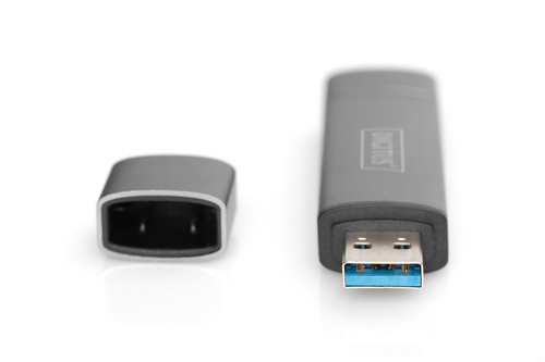 Digitus Dual Card Reader USB-C / USB 3.0, OTG, card reader karšu lasītājs
