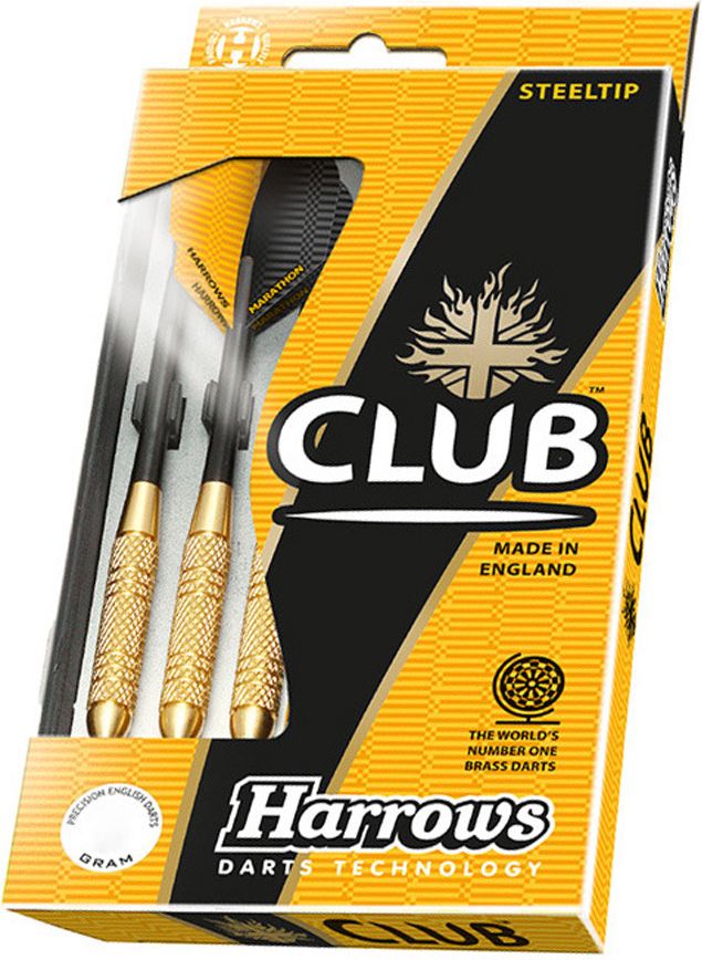 Harrows Steeltip Club Brass Darts 23g galda spēle