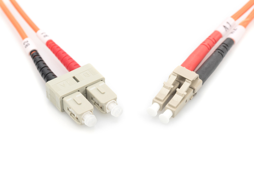 DIGITUS Fiber Optic Patch Cord, LC / SC 1m tīkla kabelis