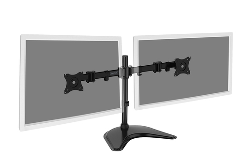 Monitor Stand, 2xLCD, max. 27'', max. load 8kg,  adjustable and rotated 360
