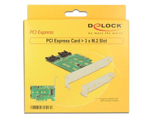 Delock PCIe 3.0. x4 - 2x M.2 SATA (89518) karte