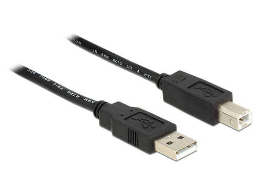 USB Kabel Delock A -> B St/St 20.00m aktiv sw USB kabelis