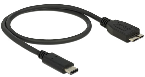 Delock USB-C cable - Micro-USB Type B to USB-C - 50 cm USB kabelis