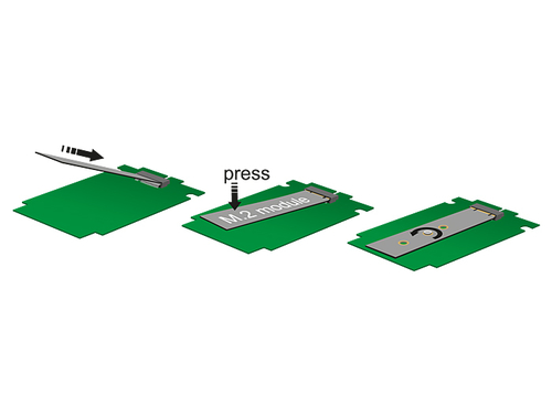 Delock PCI Express x4 Card - 1 x internal NVMe M.2 Key M 110 mm - Low Profile karte