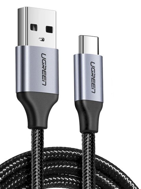 Ugreen USB-A - USB-C USB cable 1 m Black (60126) USB kabelis