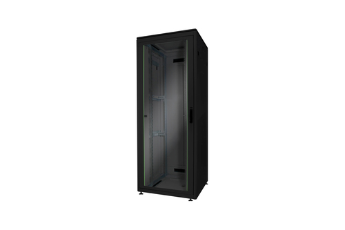 32HE Netzwerkschrank, Unique 1609x800x800 mm, Farbe Schwarz (RAL 9005) (DN-19... datortīklu aksesuārs