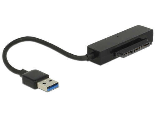 Delock Converter USB 3.0 A male > SATA 6 Gb/s 22 pin with 2.5 Protection Cover karte