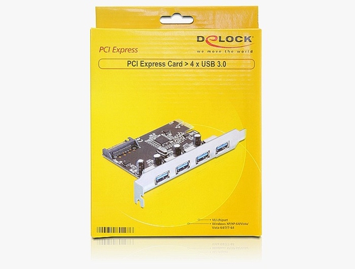 PCI Expr Card Delock 4x USB3.0 ext karte