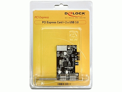 Delock 2x USB 3.0 PCI Express card karte