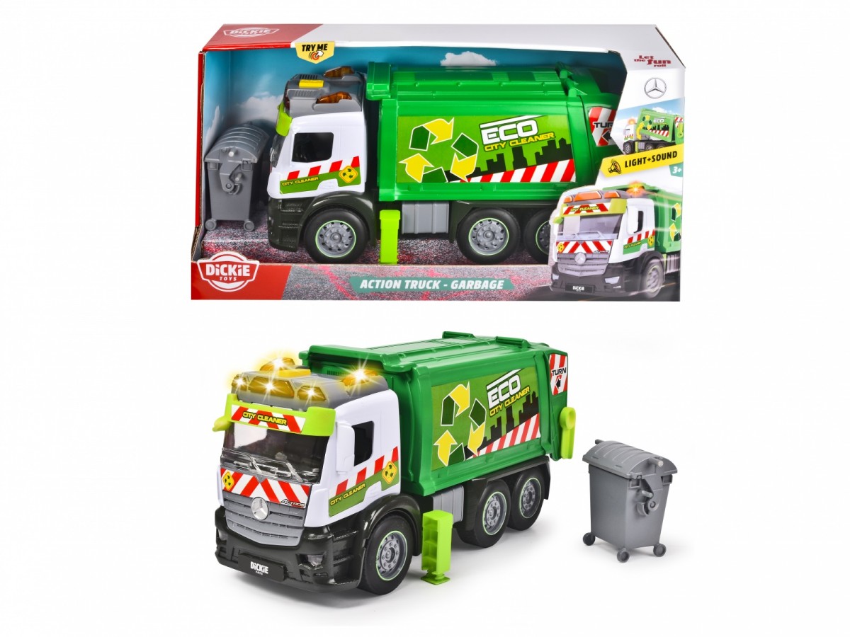 Dickie CITY vehicle Mercedes 26 cm garbage truck Rotaļu auto un modeļi