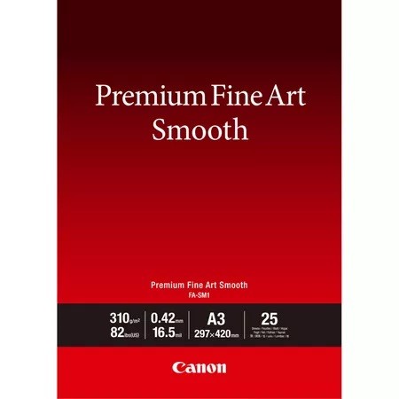 Canon FA-SM 2 Premium FineArt Smooth A 3+, 25 Sheet, 310 g papīrs