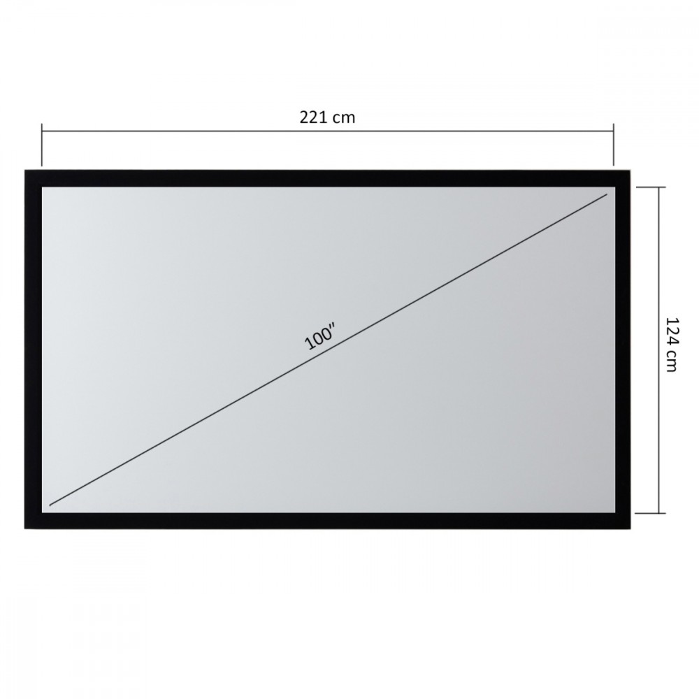 Maclean MC-921 projection screen 2.54 m (100") 16:9 ekrāns projektoram