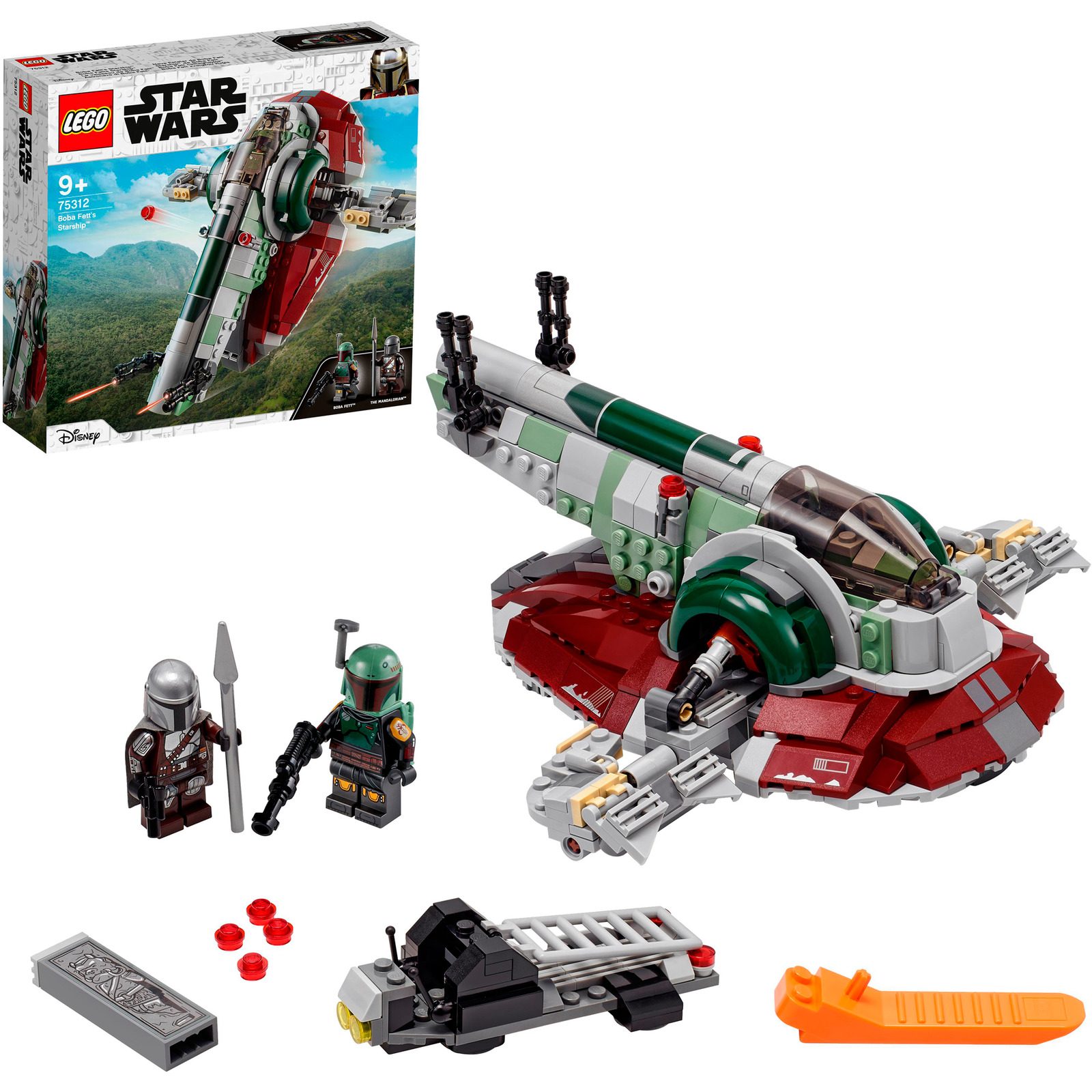 LEGO Star Wars 75312 Boba Fett's Starship LEGO konstruktors