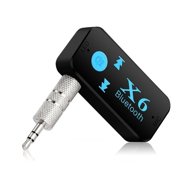 Riff BT-X6 Car FM Bluetooth Transmiteris ar 3.5mm Audio pieslēgumu + Mikrofona savienojumu + Micro SD Melna FM transmiteris