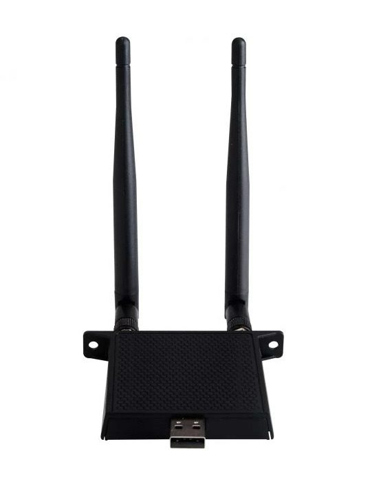 WiFi6 Module, 802.11 a/b/g/n/ac/ax, 2.4/5G Dual Band, BT5.0, Black publiskie, komerciālie info ekrāni