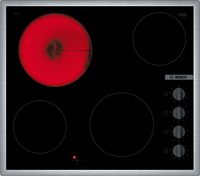 Bosch Hob PKE645CA2E Electric, Number of burners/cooking zones 4, Mechanical, Black plīts virsma