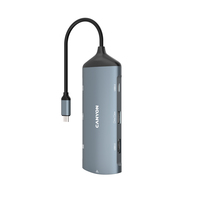 Canyon USB-8-in1 HUB USB-C > HDMI/3xUSB/USB-C/RJ45/SD Slot retail USB centrmezgli