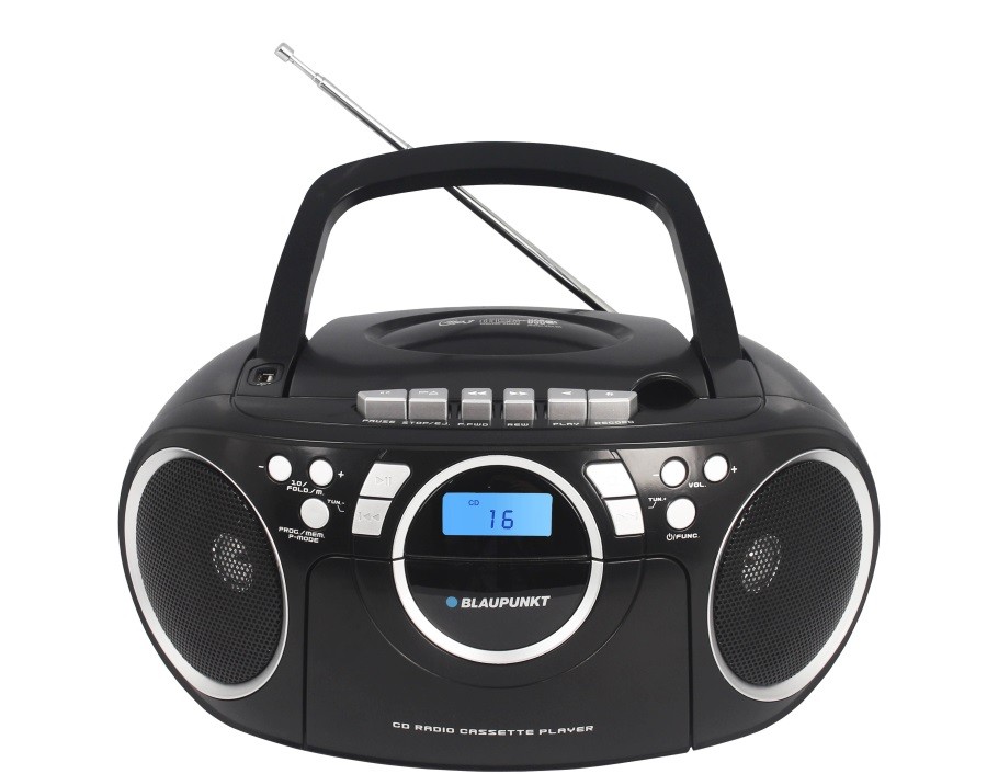 Portable radio BB16BK FM / PLL / cassette / CD / MP3 / USB BLAUPUNKT BB16BK (5901750502262) radio, radiopulksteņi