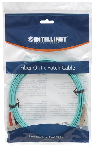 Intellinet Fiber optic cable LC-SC duplex 3m 50/125 OM3 multimode 3mm Jacket tīkla kabelis