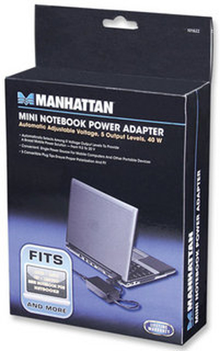 Manhattan Mini Notebook Power Adapter 40W portatīvo datoru lādētājs