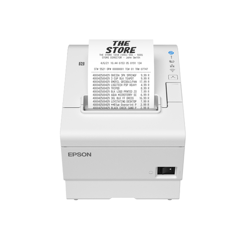 Epson TM T88VII (111) - Belegdrucker - Thermozeile - Rolle (7,95 cm) - 180 x 180 dpi - bis zu 500 mm/Sek. - USB 2.0, LAN, seriell, USB 2.0-H uzlīmju printeris