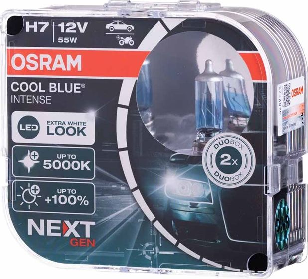 Osram H7 Bulbs OSRAM Cool Blue Intense Next Gen 12V 55W (5000K) auto spuldze