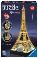 Ravensburger 3D Puzzle Eiffel Tower Night Edition puzle, puzzle