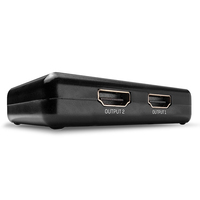 Lindy Splitter HDMI 2 Port HDMI 10.2G, kompakt dock stacijas HDD adapteri