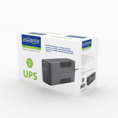 Gembird EG-UPS-B650 uninterruptible power supply (UPS) Line-Interactive 650 VA 390 W nepārtrauktas barošanas avots UPS