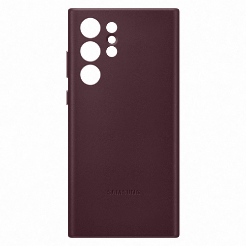 Samsung Leather Cover Galaxy S22 Ultra 5G burgundy