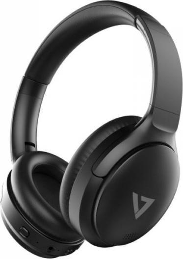 V7 WRLS BT STEREO ANC HEADPHONES INTG MIC AUX CABLE BLK austiņas