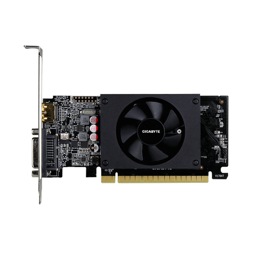 Gigabyte Low Profile NVIDIA, 2 GB, GeForce GT710, GDDR5, PCI Express 2.0, GV-N710D5-2GL video karte