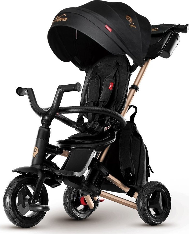 Qplay Tricycle Nova+ Rubber Golden bērnu ratiņi