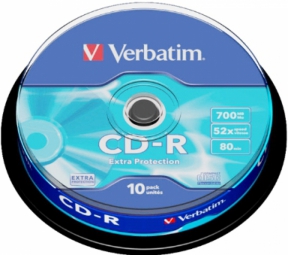 Verbatim CD-R Extra Protection 52 x, 10 Pack Spindle matricas