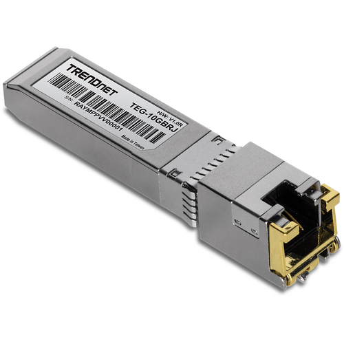 TRENDNET 10G RJ-45 COPPER SFP+ MODULE . datortīklu aksesuārs