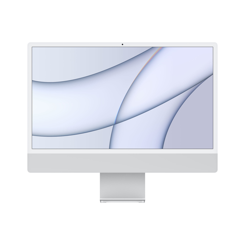 Apple iMac 59,62cm (24") silber (Apple M1 Chip, 8-Core CPU,8-Core GPU, 16-Core Neural Engine, 256GB, 8GB RAM, MGPC3D/A)